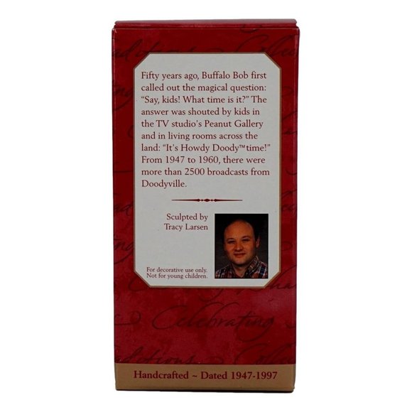 Hallmark Keepsake Ornament Handcrafted Howdy Doody Anniversary Edition New - Picture 6 of 7